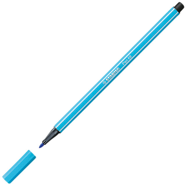 Viltstift STABILO Pen 68/50 Arty medium assorti blik à 50 stuk
