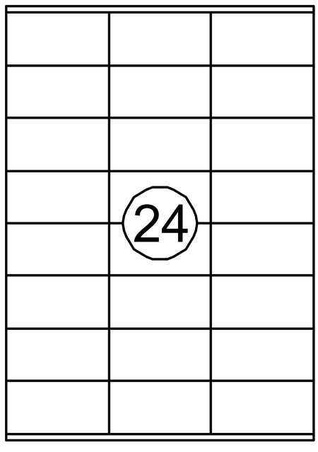 Label Quantore 70x36mm 2400 pieces