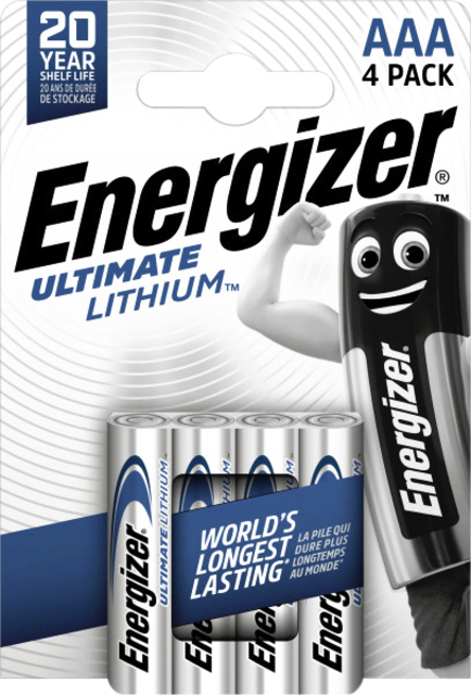 Batterij Energizer Ultimate Lithium 4x AAA