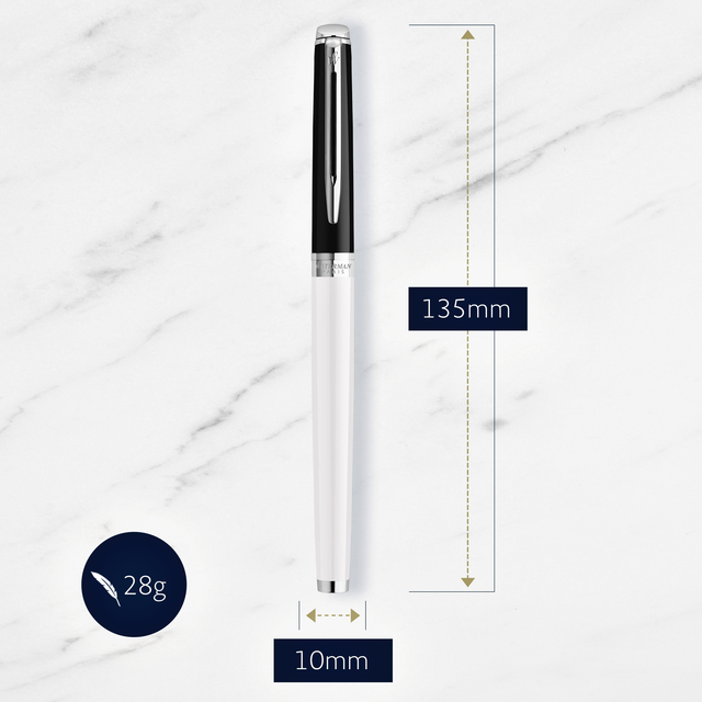 Vulpen Waterman Hémisphère Colour Blocking black en white CT medi
