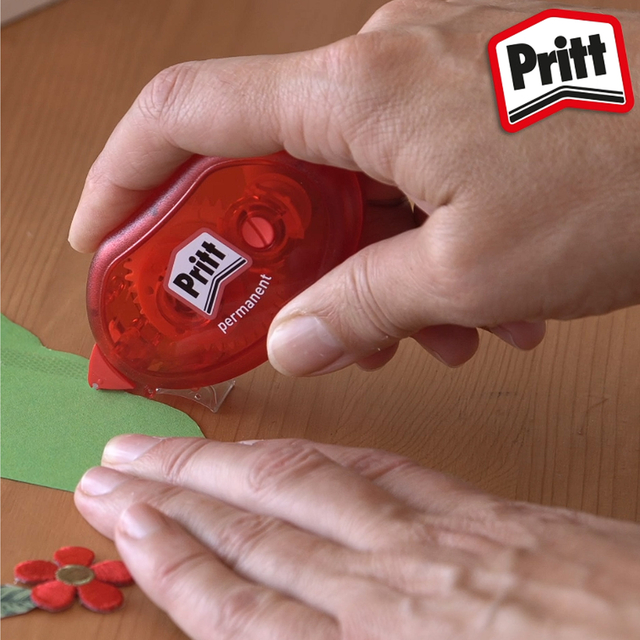 Glue roller Pritt Compact permanent 10m on blister