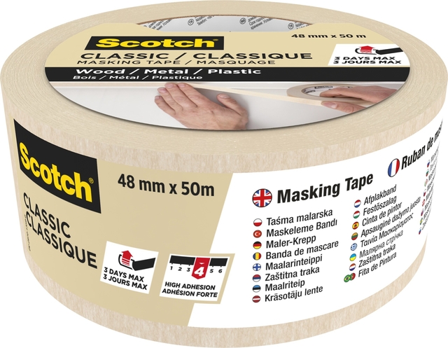 Masking tape Scotch Classic 48mmx50m beige