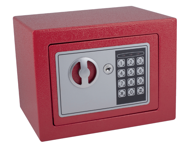 Safe Pavo mini electronic 230x170x170mm red