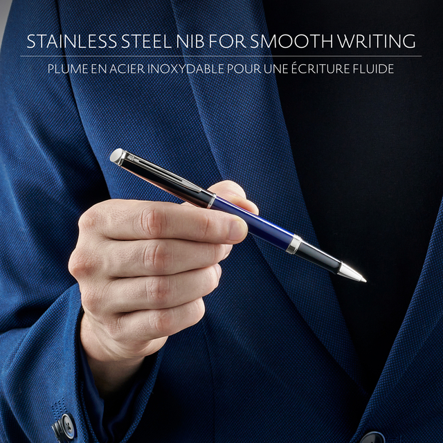 Rollerpen Waterman Hémisphère Colour Blocking black en blue CT fi