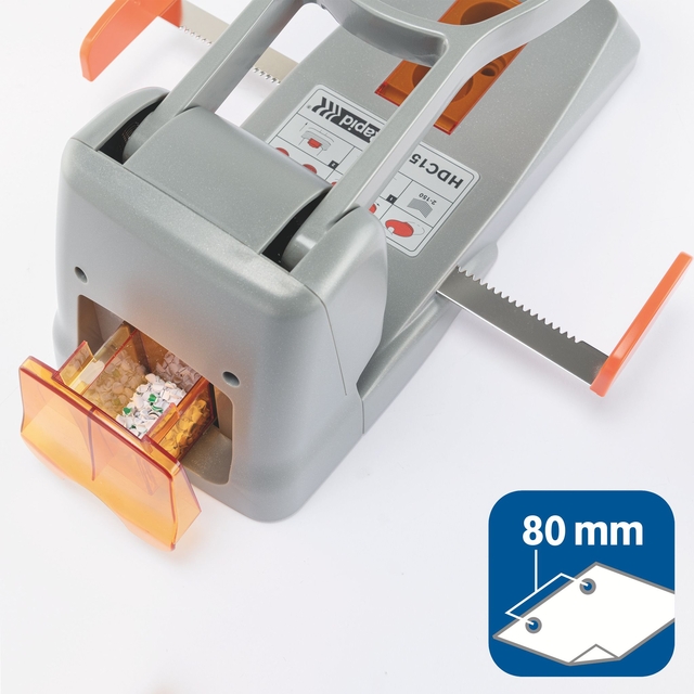 Two-Hole Punch Rapid HDC150/2 Supreme Heavy Duty 150sheet silver/orange