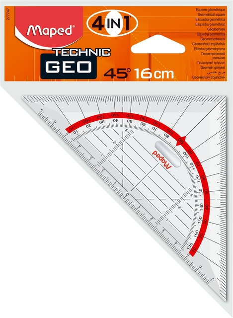 GEO SET SQUARE MAPED 160MM
