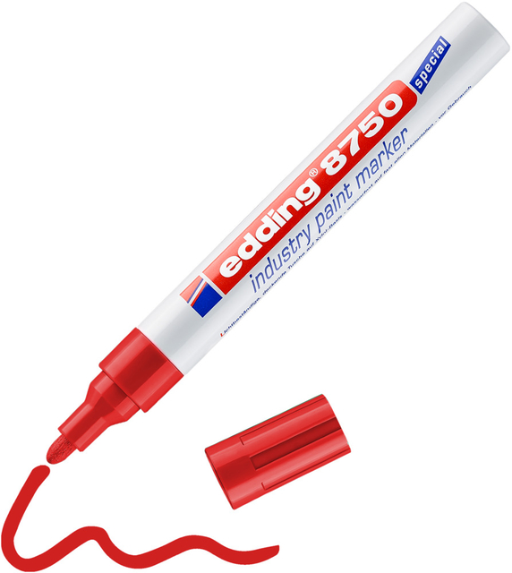 Paint marker edding 8750 industry red