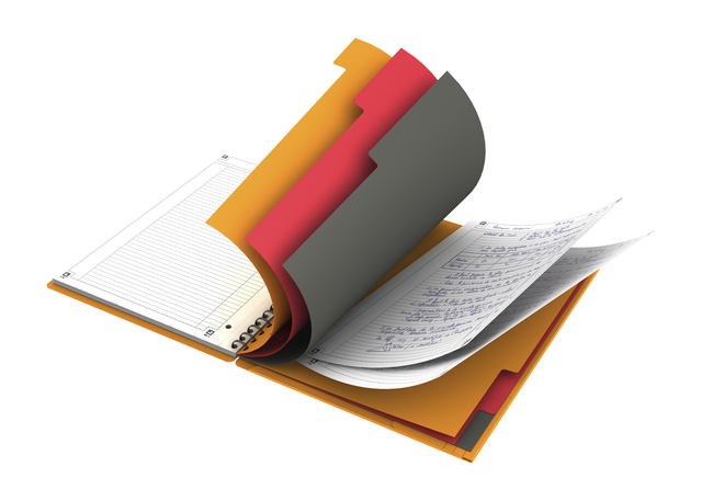 Oxford International A4+ Polypropylene Twin-wire Organiserbook Narrow Ruled 160 Pages Orange SCRIBZEE® Compatibl