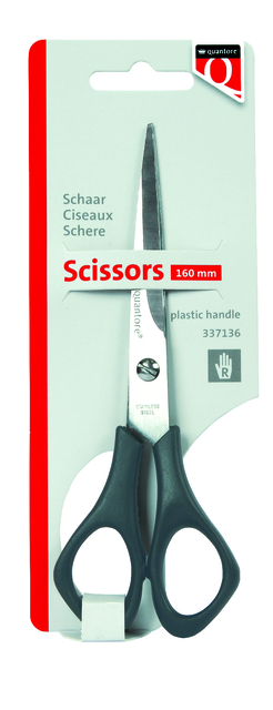 Quantore scissors 160mm + plastic handle black
