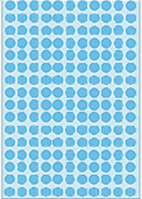 Etiket HERMA 2213 rond 8mm blauw 5632 stuks