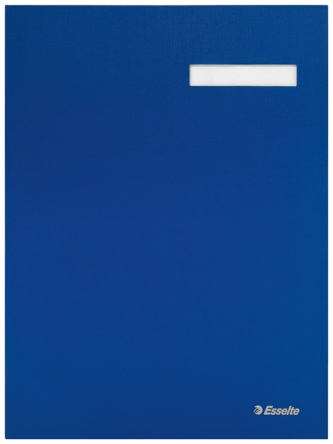 Signature book Esselte carton 20 tabs blue