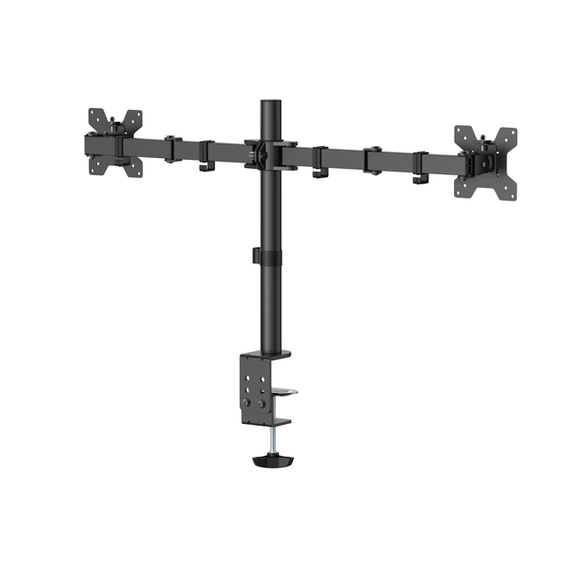 Monitorarm Quantore 2 schermen 17-27 inch zwart