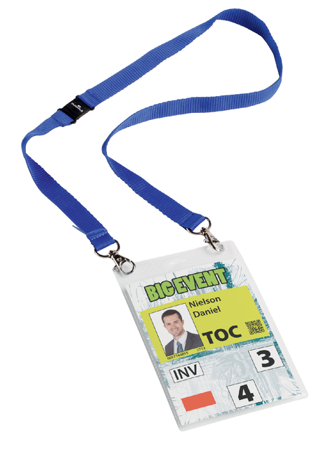 Durable A6 Name Bdg Wth Necklace BluPk10