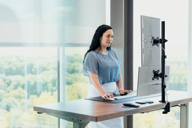 Monitor Arm Kensington Double Vertical Mount