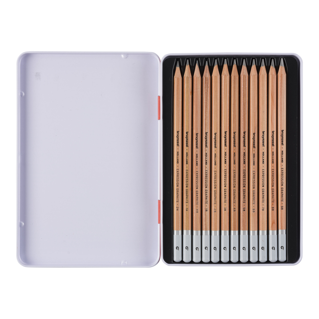 Grafietpotloden Bruynzeel Expression blik 12 stuks