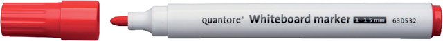 Whiteboard marker Quantore round 1-1.5mm red