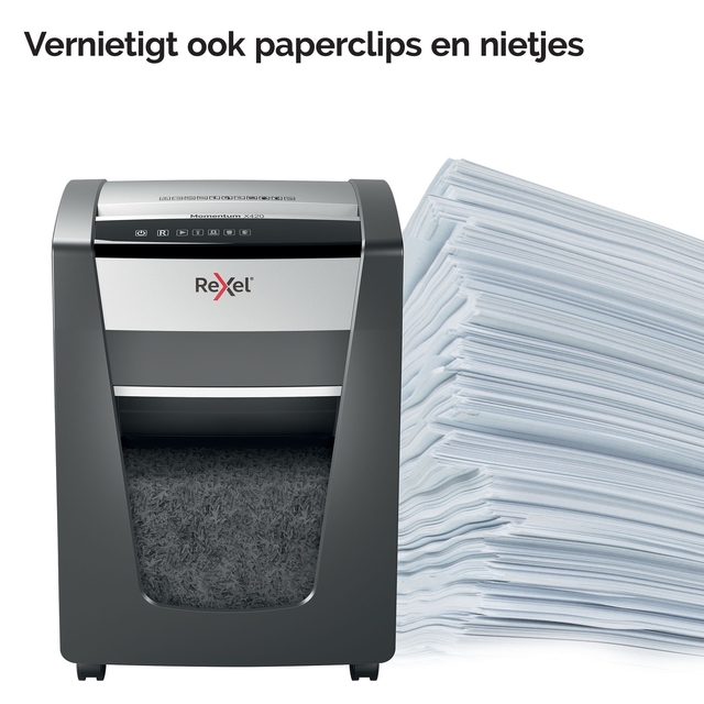 Papiervernietiger Rexel Momentum X420 snippers 4x40mm