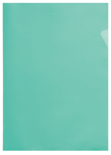 L-folder Quantore A4 PP 0.12mm embossed green 25 pieces