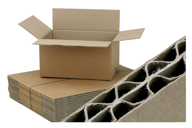 Amerikaanse vouwdoos CleverPack 486x386x386mm BC-golf bruin 5 stuks