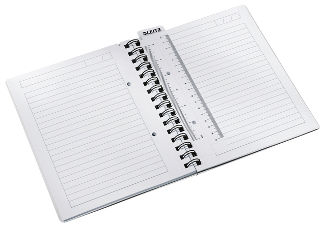 Notitieboek Leitz WOW A5 spiraal PP lijn roze