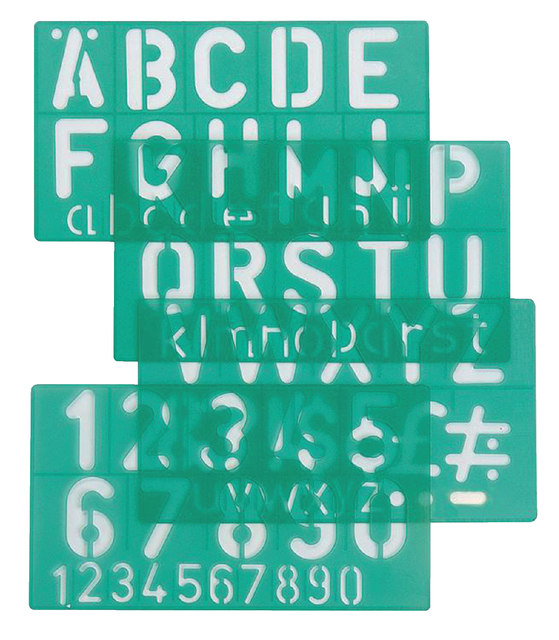Linex 8550 Lettering Template 50 Mm