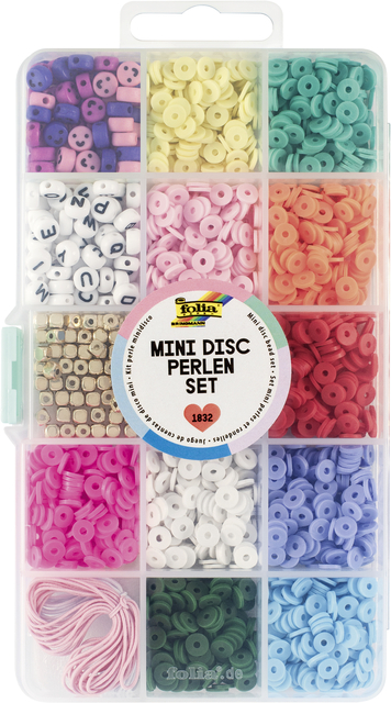 Kralenset Folia mini disc 1832-delig assorti