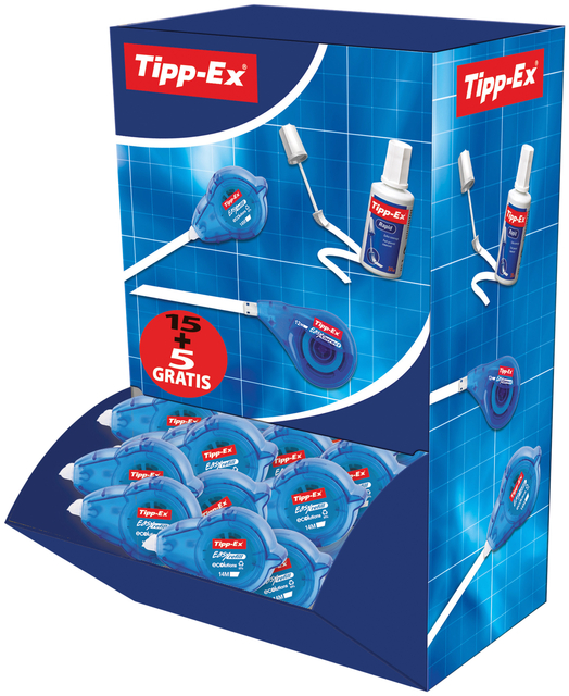 Correctieroller Tipp-ex easy refill ecolutions 5mmx14m doos à 15+5 grati
