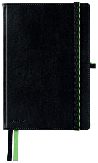 Notitieboek Leitz Complete A5 160blz 100gr lijn zwart