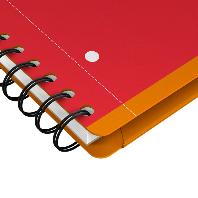 OXFORD International A4+ Polypropylene Twin-wire Meetingbook Narrow Ruled 160 Pages Orange SCRIBZEE® Compatibl