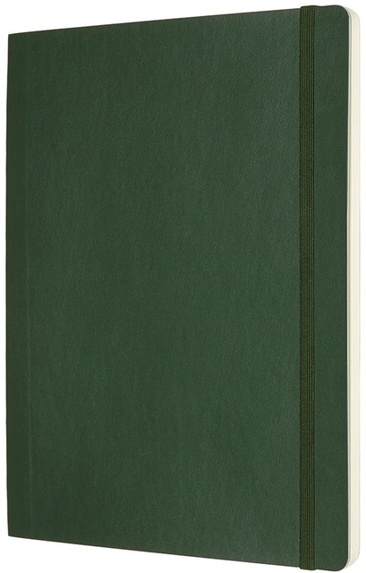 Notitieboek Moleskine XL 190x250mm blanco soft cover myrtle green