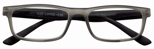 Leesbril I Need You +1.50 dpt Alex antraciet-zwart