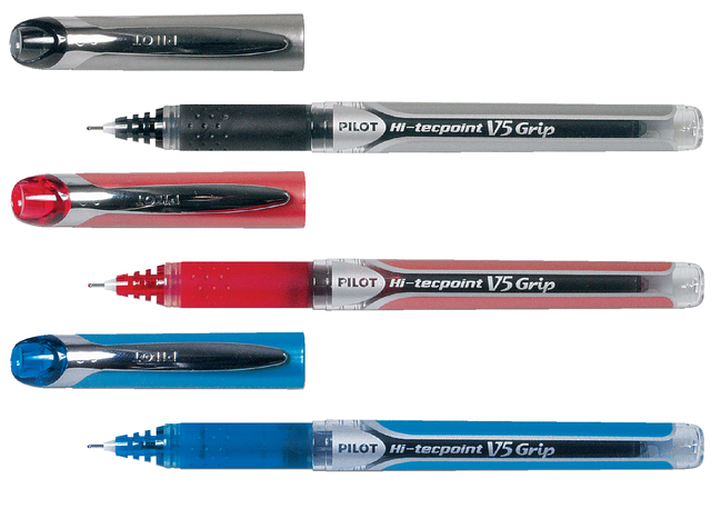 Hi-Tecpoint V5 Grip - Liquid Ink Rollerball - Blue - Fine Tip
