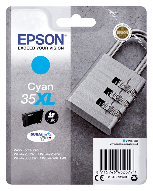 EPSON 35XL Ink Cyan 20,3ml