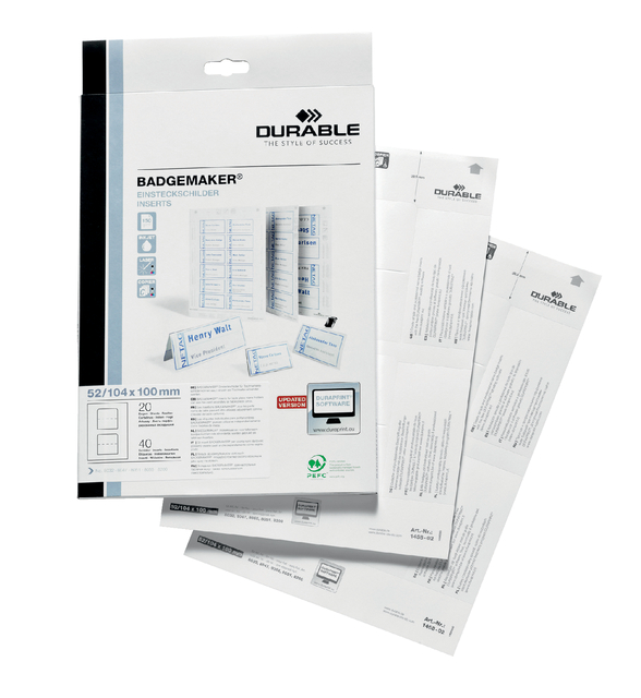 Durable Badgemaker Inserts A6 1420