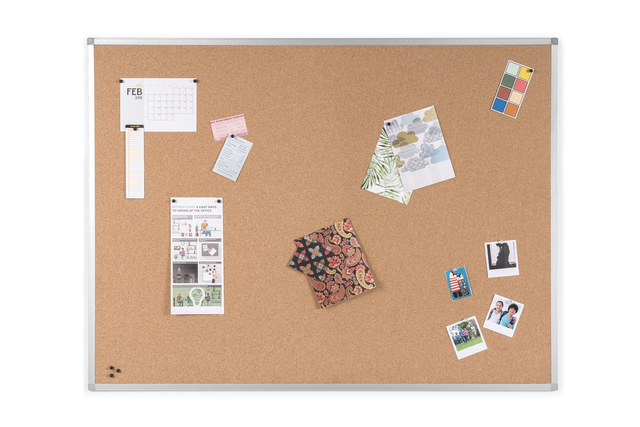 Bulletin board Quantore 120x90cm cork