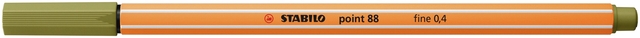 Fineliner STABILO point 88/37 fijn moddergroen