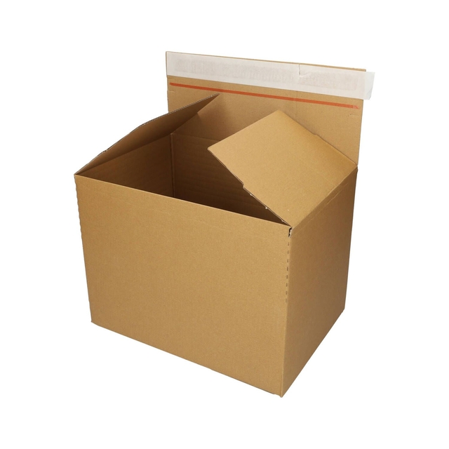 Quickbox IEZZY verstelbare hoogte 304x216x130-220mm B-golf bruin 10st