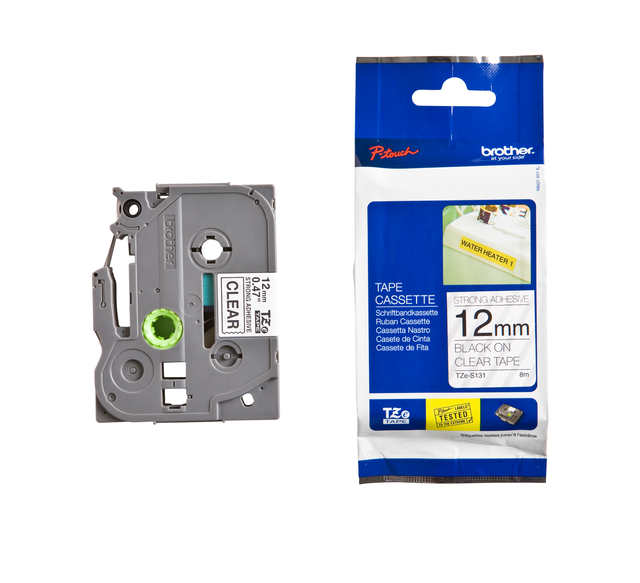 Brother 12mm BlkOnWht Tape TZES231