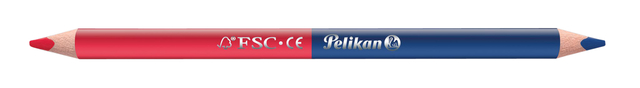Potlood Pelikan 3mm rood/blauw 2 stuks