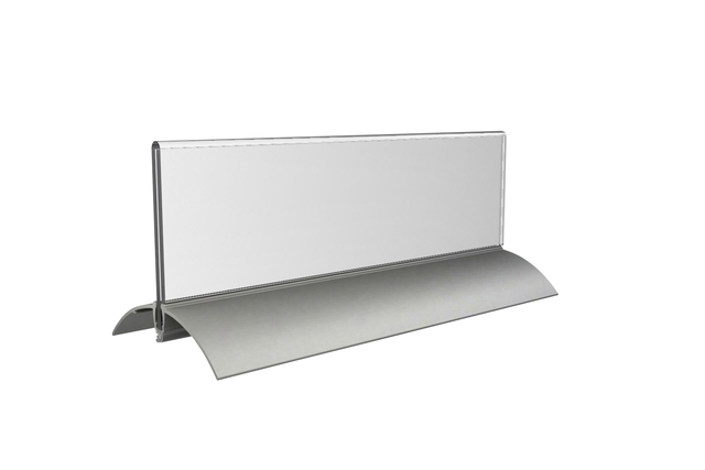 Table Place Name Holder OPUS 2 61x210mm Acrylic/Aluminium
