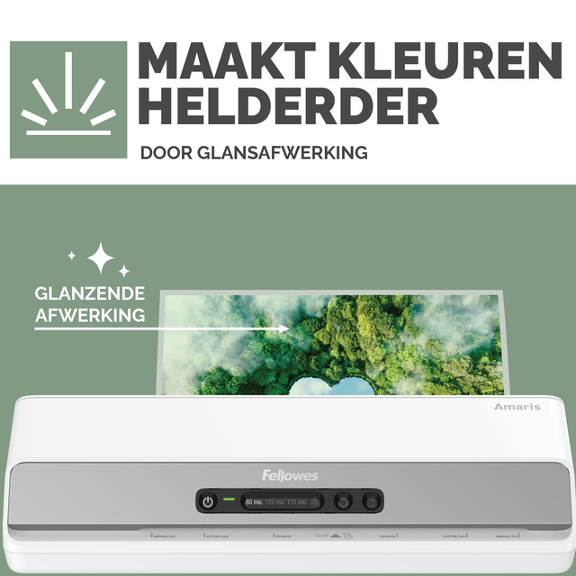 Lamineerhoes Fellowes A6 light 50% gerecycled glans 100stuks