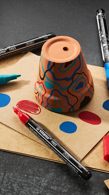 Acrylmarker STABILO  Free Acrylic T100 zwart