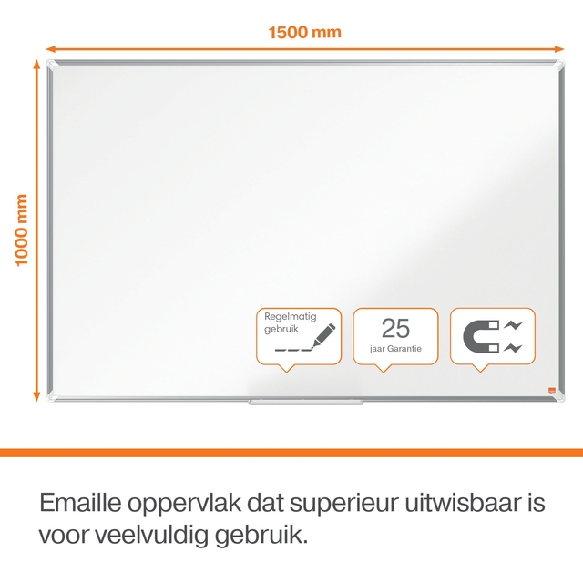 Whiteboard Nobo Premium Plus 100x150cm emaille