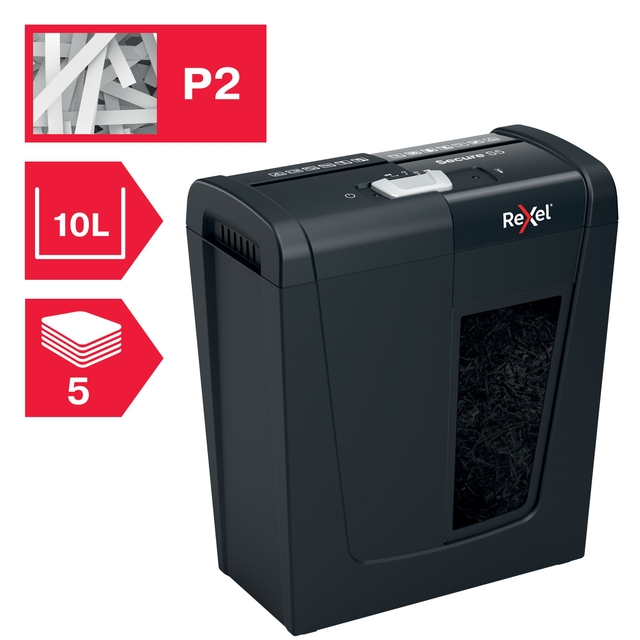 Papiervernietiger Rexel Secure S5 stroken 6mm