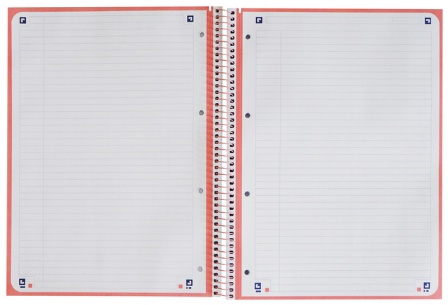Notitieboek Oxford Classic Europeanbook A4+ 4-gaats lijn 160 pagina's roze