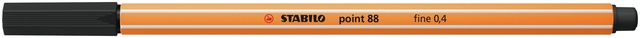 Fineliner STABILO point 88/46 fijn zwart