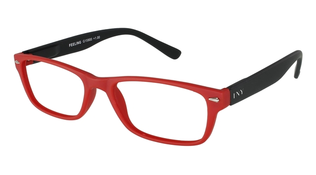 Leesbril I Need You +2.50 dpt Feeling rood-zwart