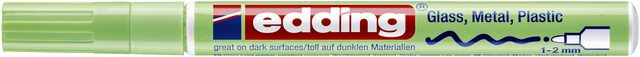 Viltstift edding 751 lakmarker rond 1-2mm pastel groen