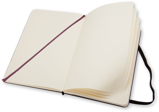 Notitieboek Moleskine pocket 90x140mm blanco hard cover zwart
