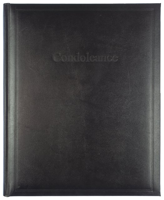 Condolence album Kangaro 26x21cm black